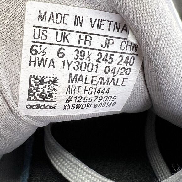 Adidas Mens Edge Gameday EG1444 Gray Black Running Shoes Sneakers Size 6.5 US/39 - Picture 17 of 17